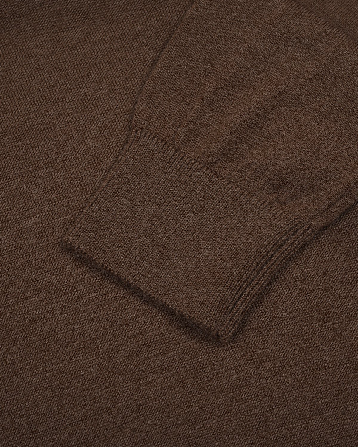 EZS Merino Wool Brown Long Sleeve Polo - 10