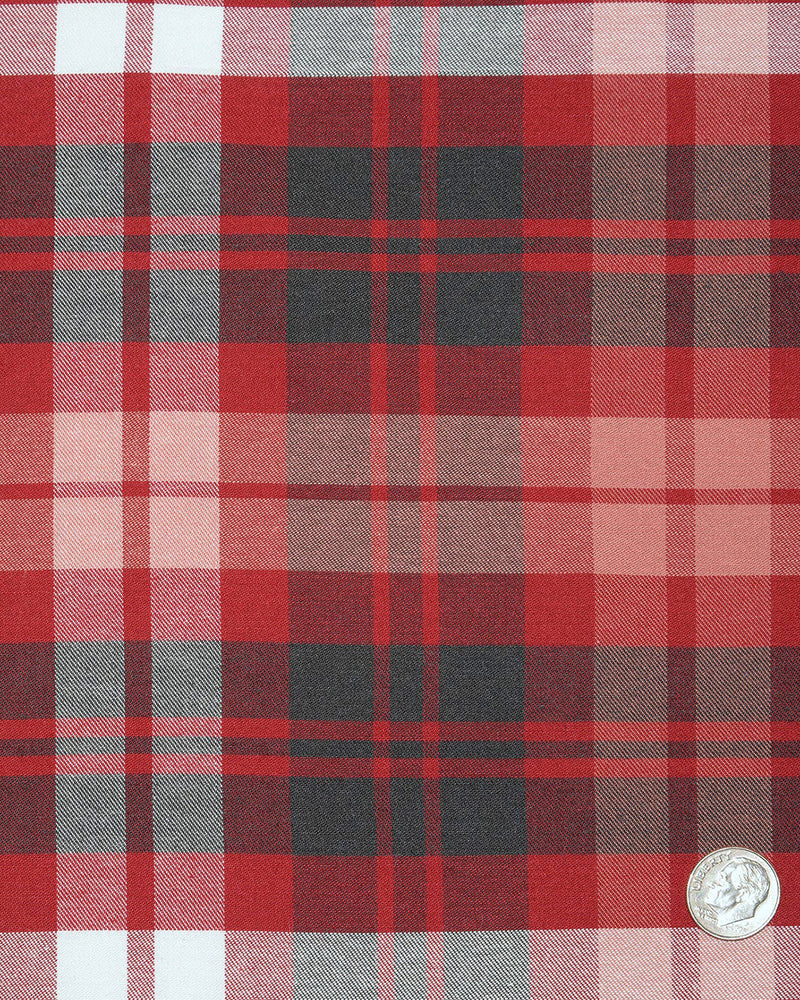 Red Grey Checks Shirt