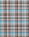 Choco Brown Aqua Checks Shirt