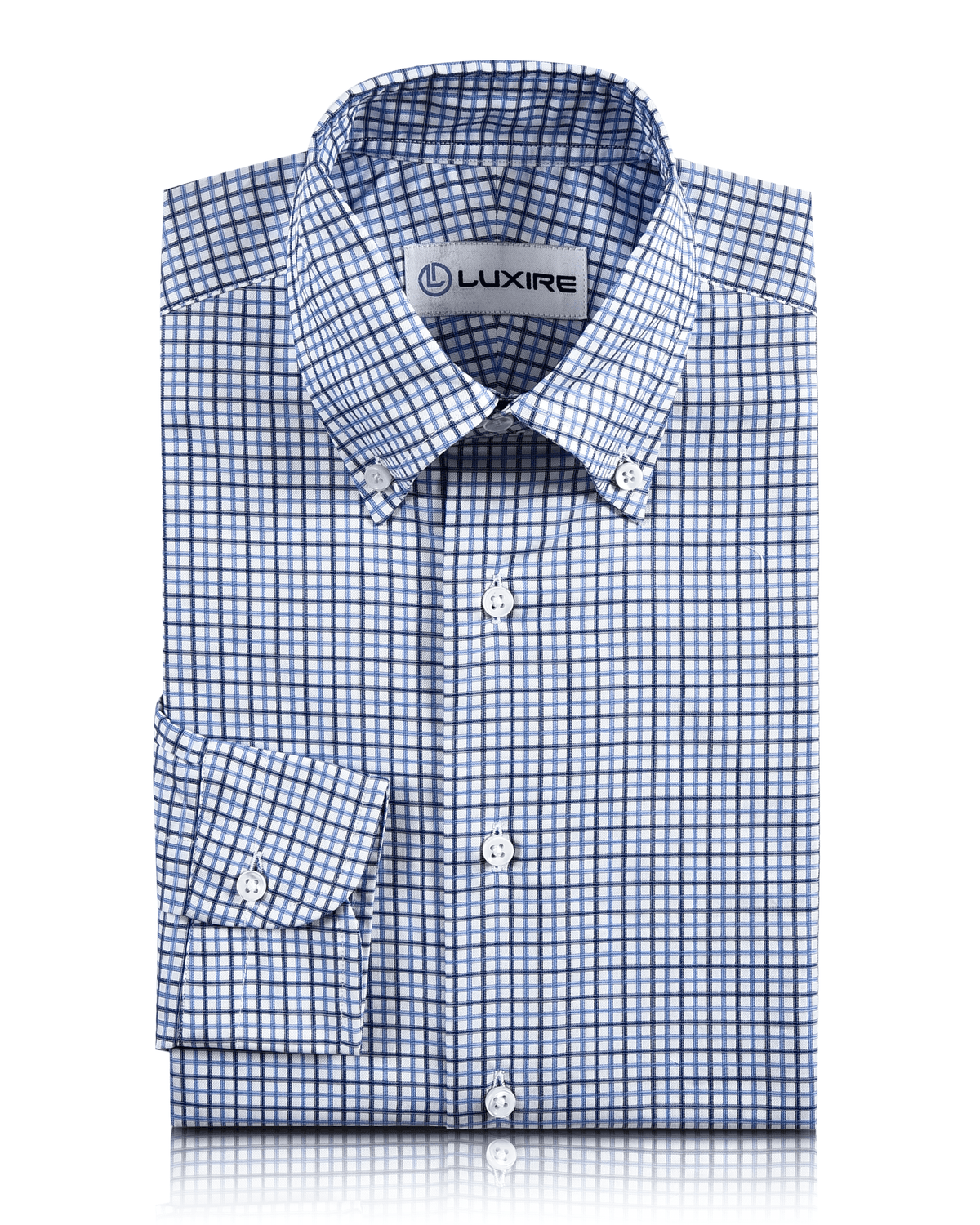 Navy Sky Tattersall Graph by Monti - 1