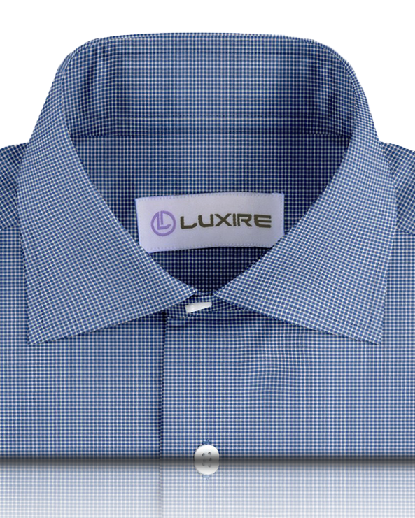 Royal Blue Micro Gingham - 2
