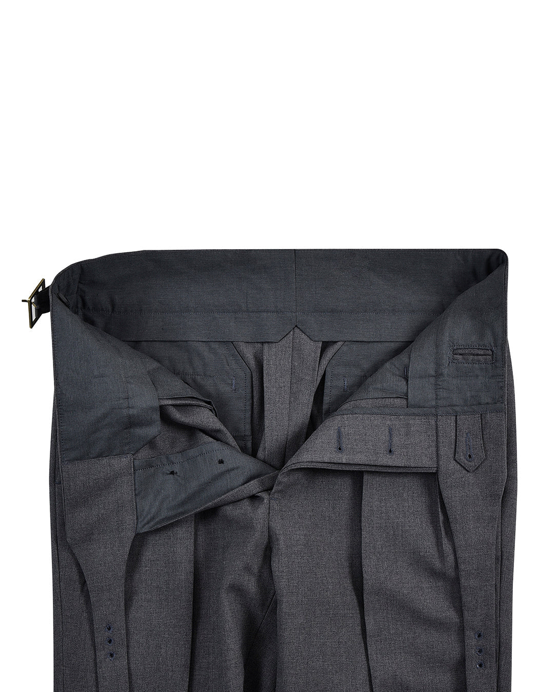 Gurkha Pant in Dugdale New Fine Worsted Tropical Wool - Grey