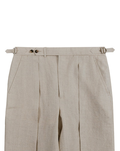 100% Linen Suiting Ecru