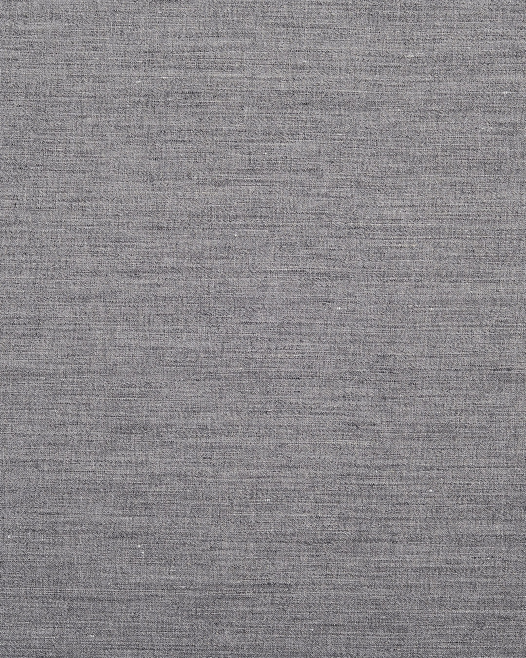 Close up view of custom linen pleated pants for men by Luxire in light grey