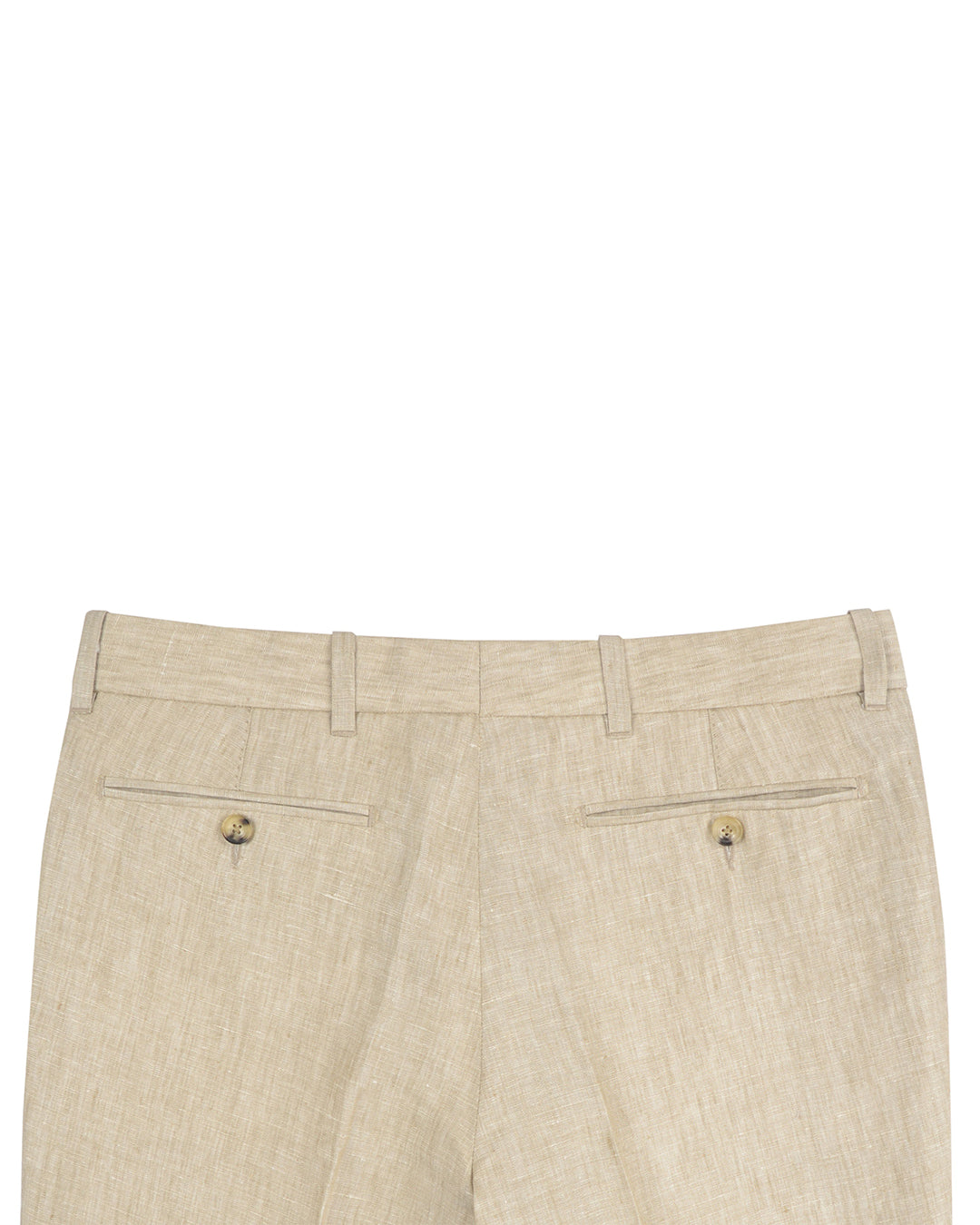 Linen: Natural Ecru Dress Pant - 4