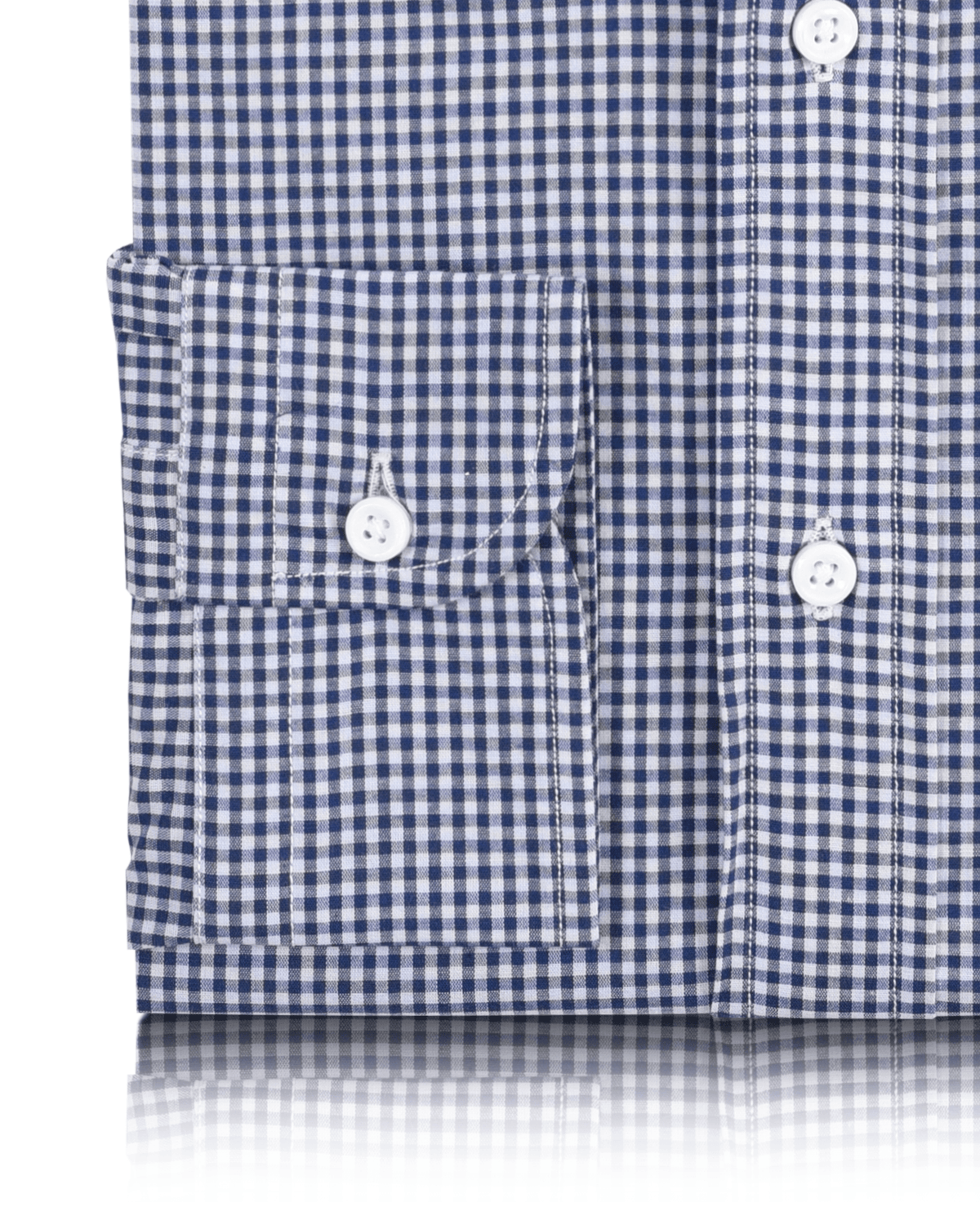 Oxford Blue Gingham Checks Shirt - 3