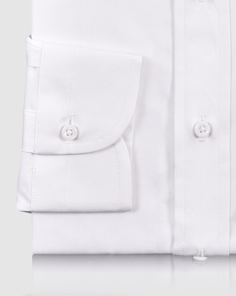 Brembana 2-Ply Giza White Pinpoint Oxford Shirt