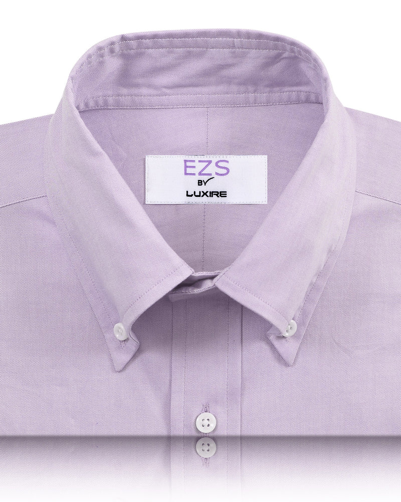 EZS Lilac Pinpoint Oxford Shirt