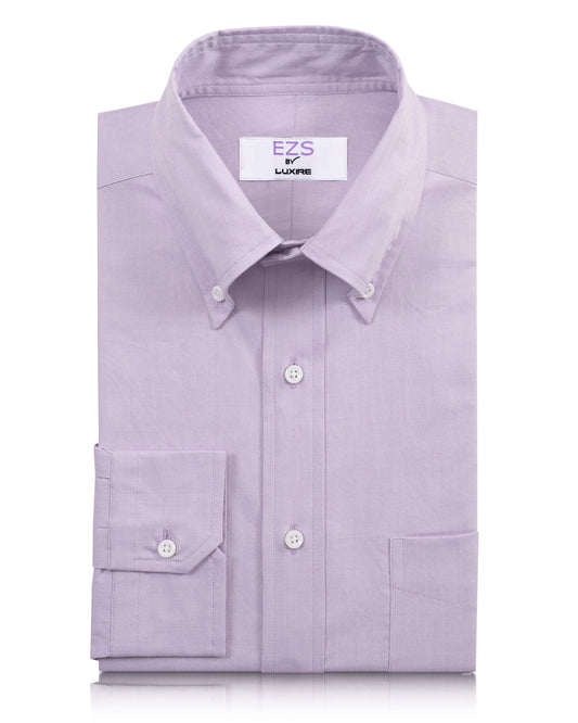 EZS Lilac Pinpoint Oxford Shirt
