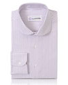 Pale Mauve Stripes Oxford