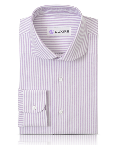 Pale Mauve Stripes Oxford