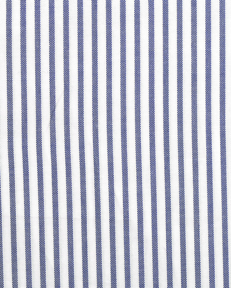 EZS Navy Candy Stripes Pinpoint oxford Shirt