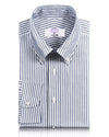 EZS Navy Candy Stripes Pinpoint oxford Shirt
