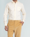 EZS Pale Yellow Oxford Shirt