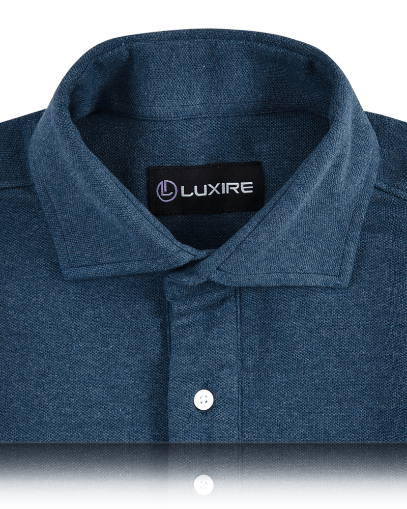 Dark Blue Grey Polo T-Shirt