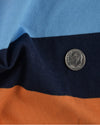 Navy Orange Blue Stripes T-shirt