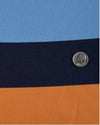 Navy Orange Blue Stripes T-shirt
