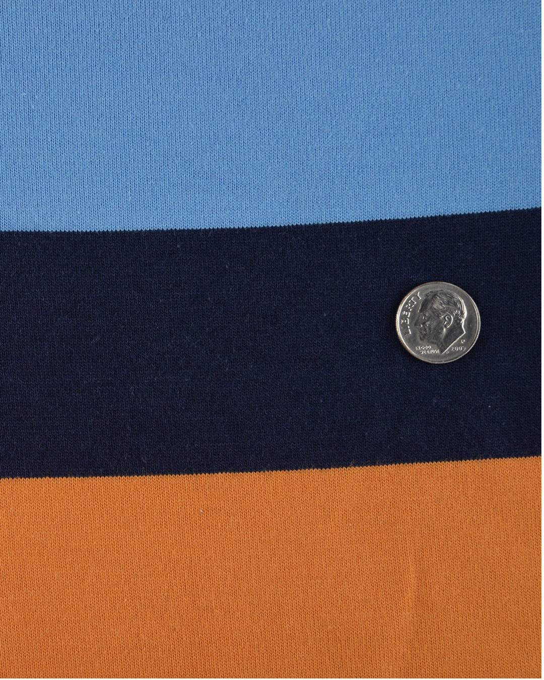 Navy Orange Blue Stripes T-shirt - 4