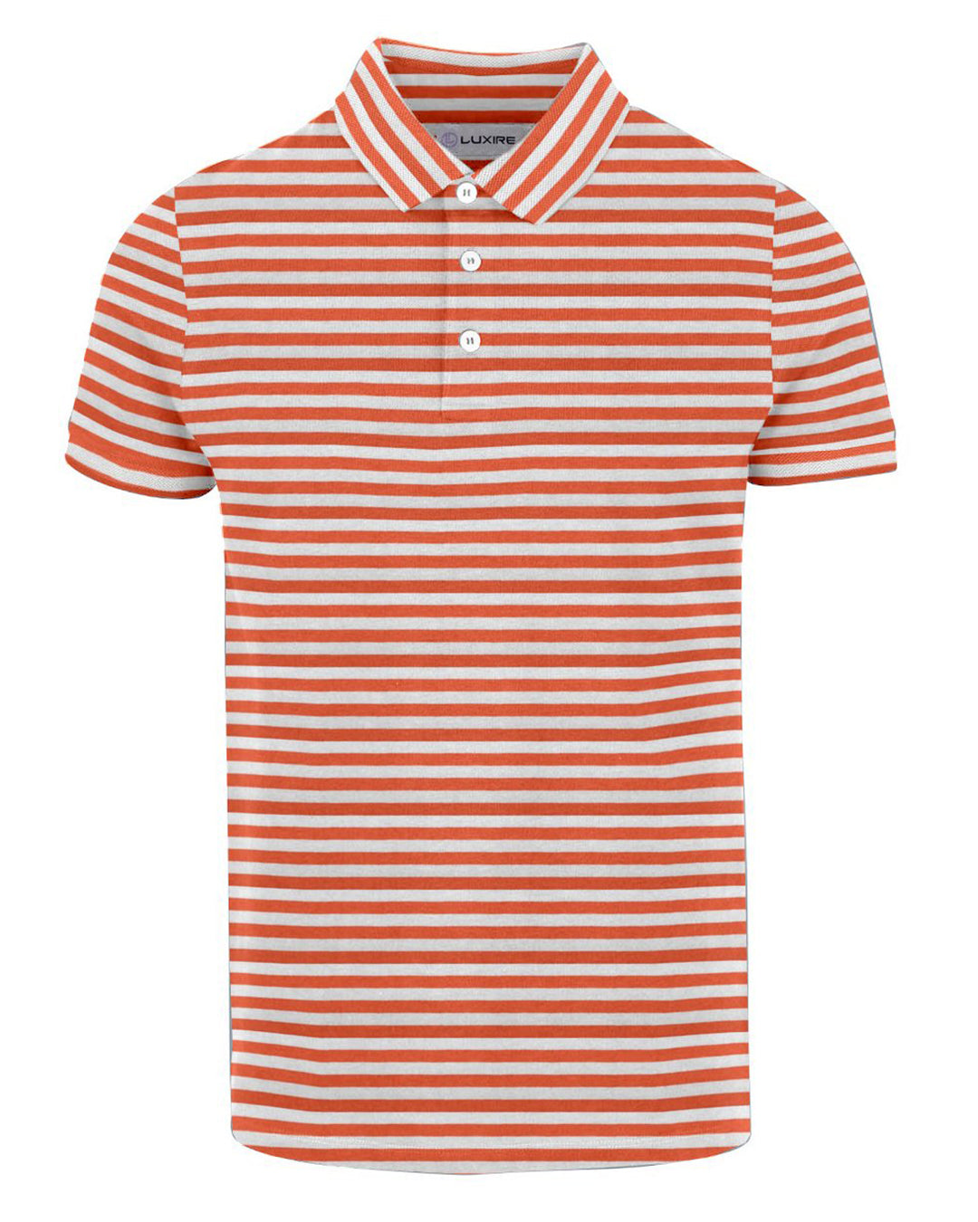 Orange white stripes T-shirt - 6