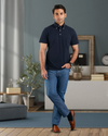 EZS Navy Polo T-Shirt