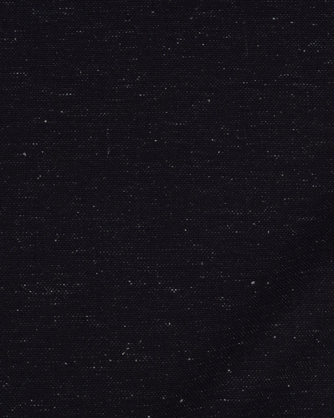 Close up view of slub jeans for men by Luxire in navy 2