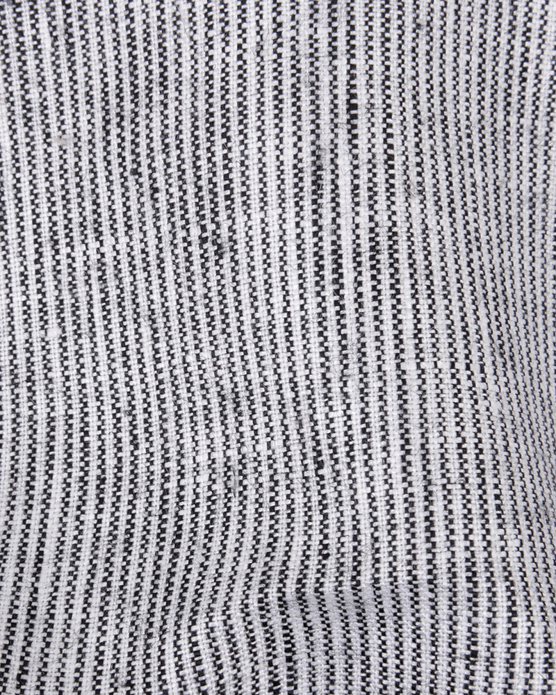 Linen: Black White Dress Stripes