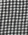 Black White Gingham Linen