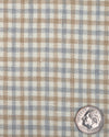 Linen: Bronze Silver Mini Checks
