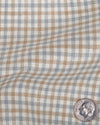 Linen: Bronze Silver Mini Checks