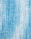 Linen: Candy Blue White Thin Dress Stripes
