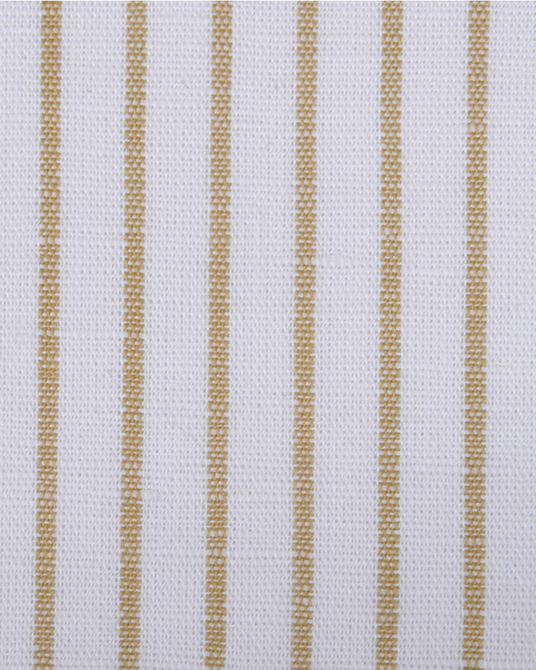 Cotton Linen: Ecru Stripes On white - 4