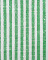 Cotton Linen: Classic Green White Candy Stripes Shirt