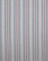 Cotton Linen: Blue Red Alternate Stripes