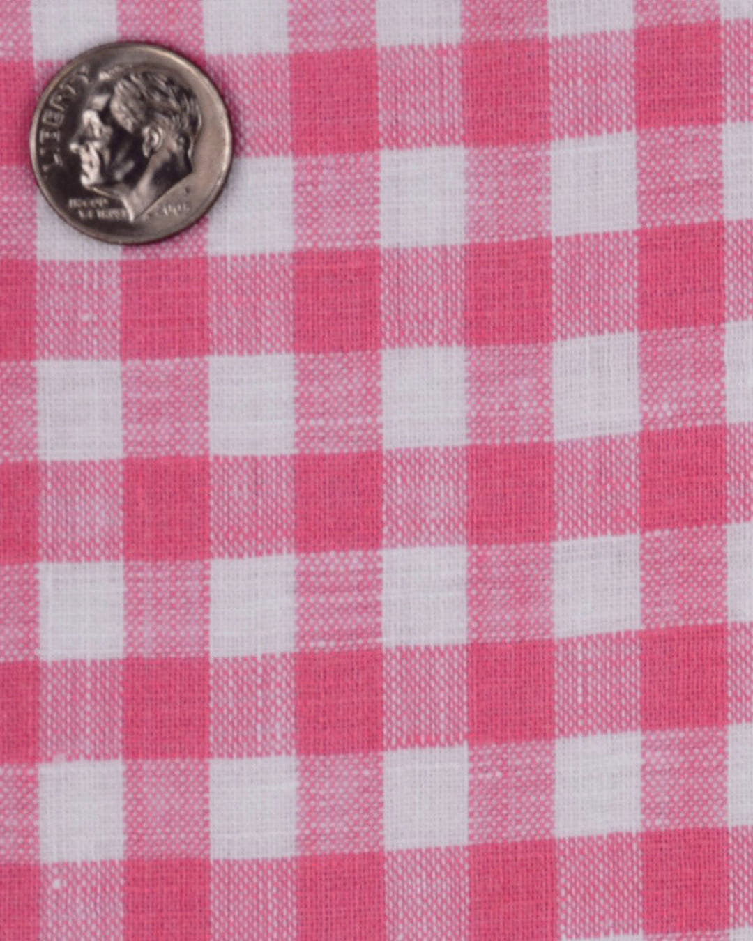 Pink Linen Gingham - 4