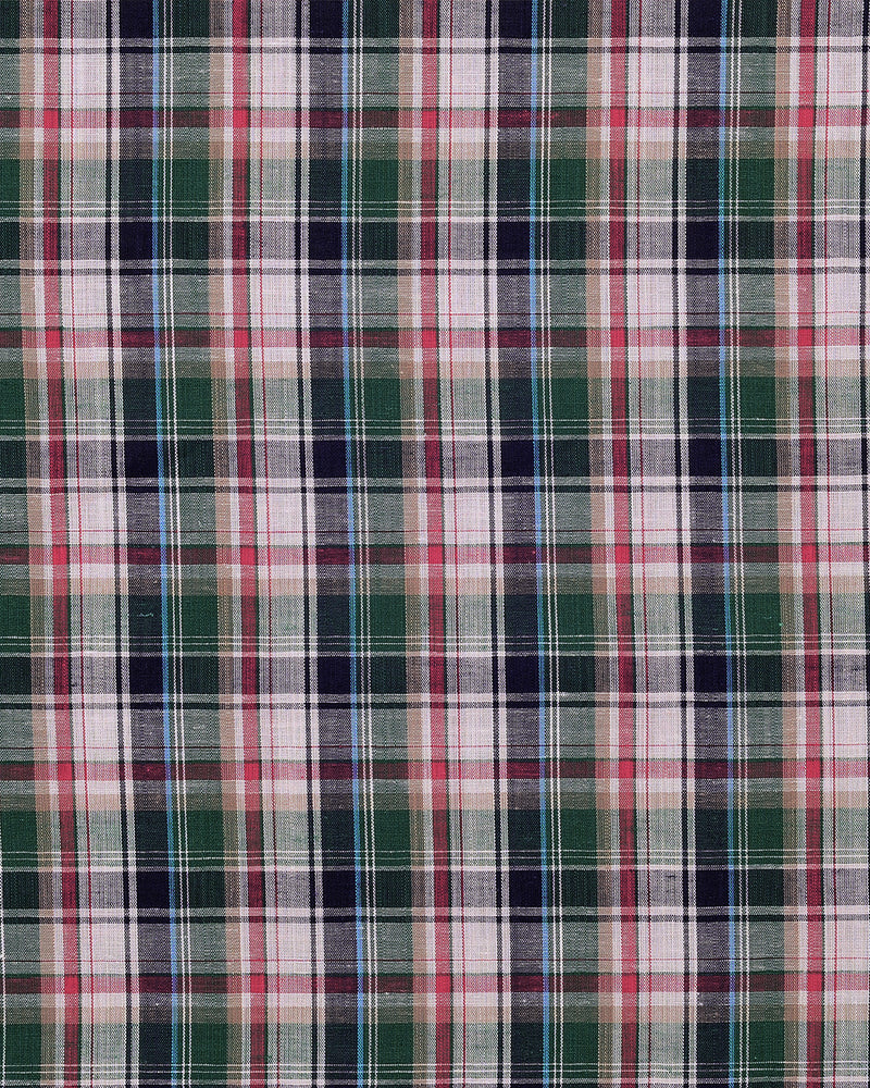 Summer: Red Green Navy White Madras
