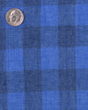 Linen: Shark Blue Casual Gingham