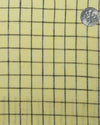 Linen: Yellow with Blue Black Graph Checks