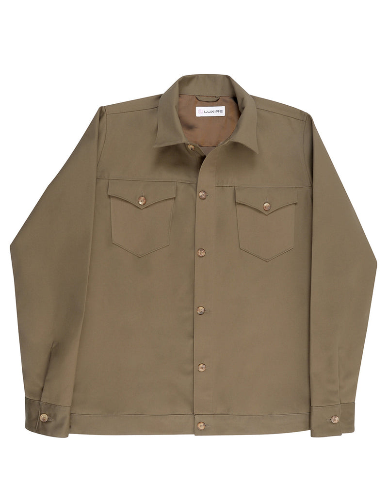 Drab Twill Shirt Jacket