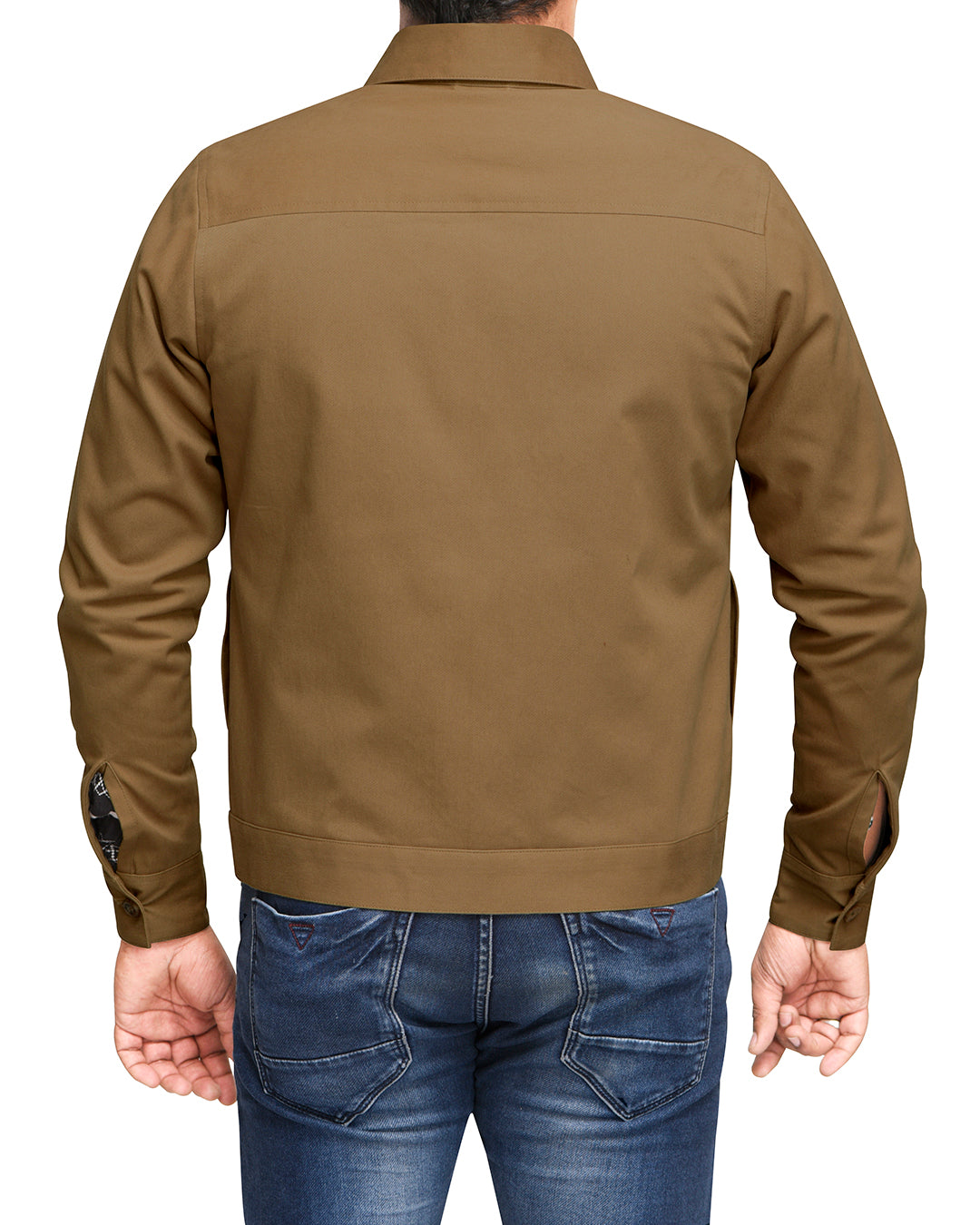 Khaki Twill Shirt Jacket - 6