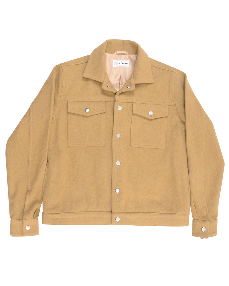 Luxire Camel Wool Shirt Jacket