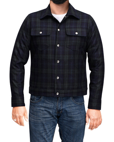VBC Wool: Black Watch Tartan Checks Jacket