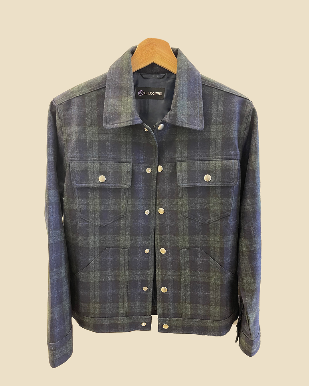 VBC Wool: Black Watch Tartan Checks Jacket - 1