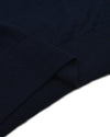 EZS Merino Wool Navy Long Sleeve Polo