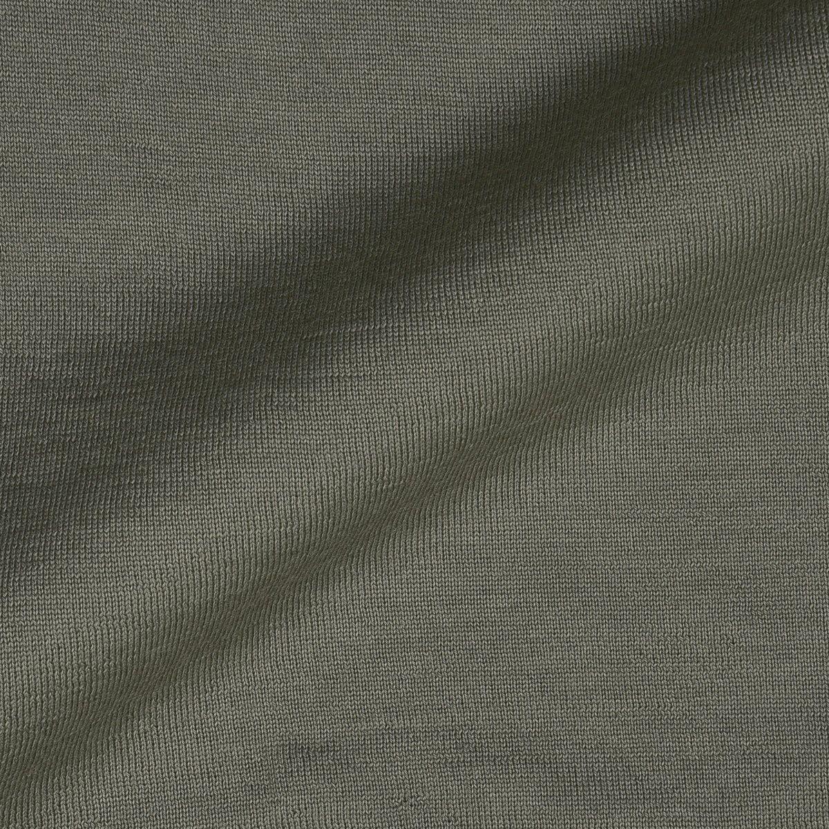 EZS Merino Wool Pale Olive  Long Sleeve Polo - 15