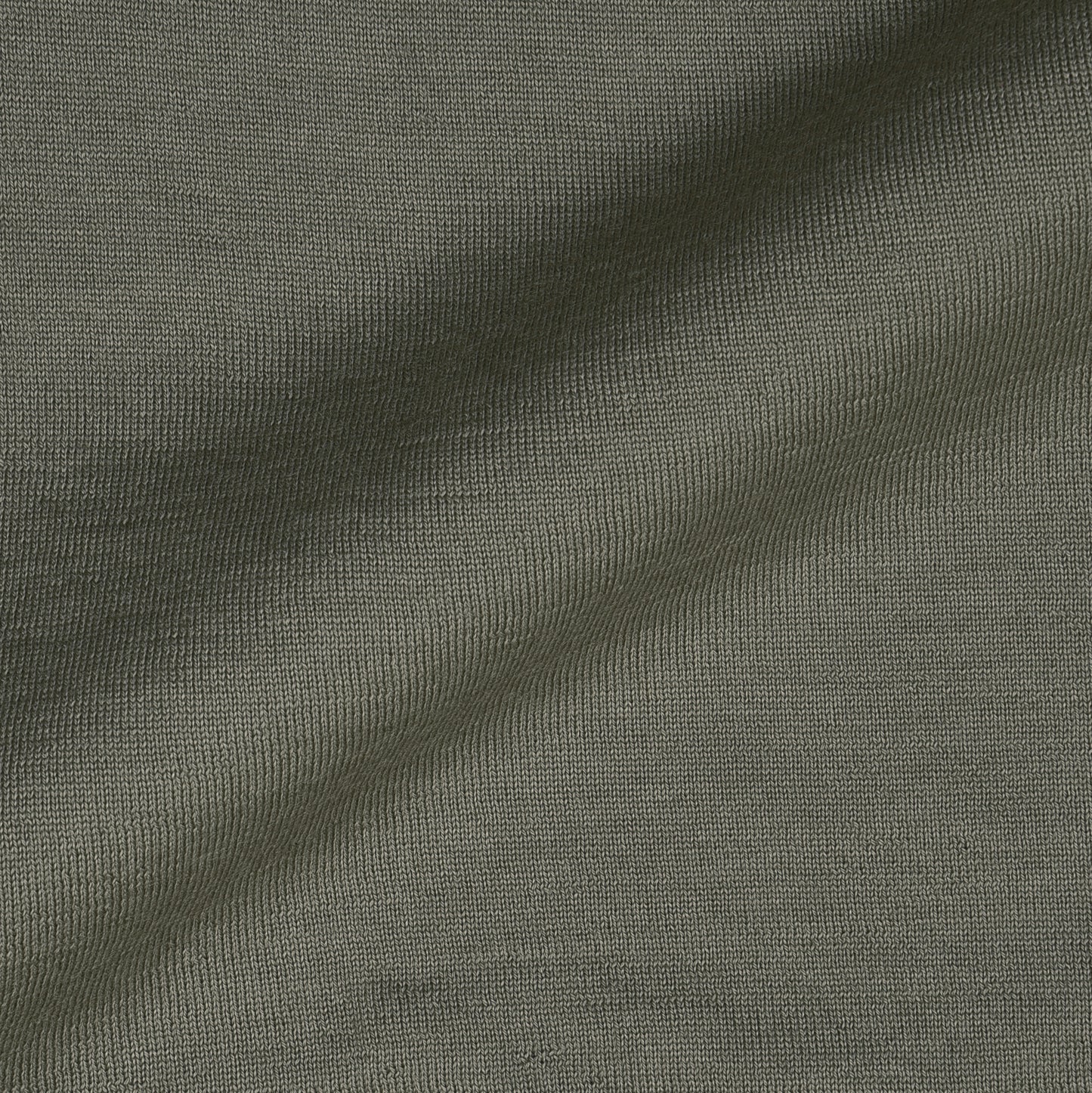 EZS Merino Wool Pale Olive  Long Sleeve Polo