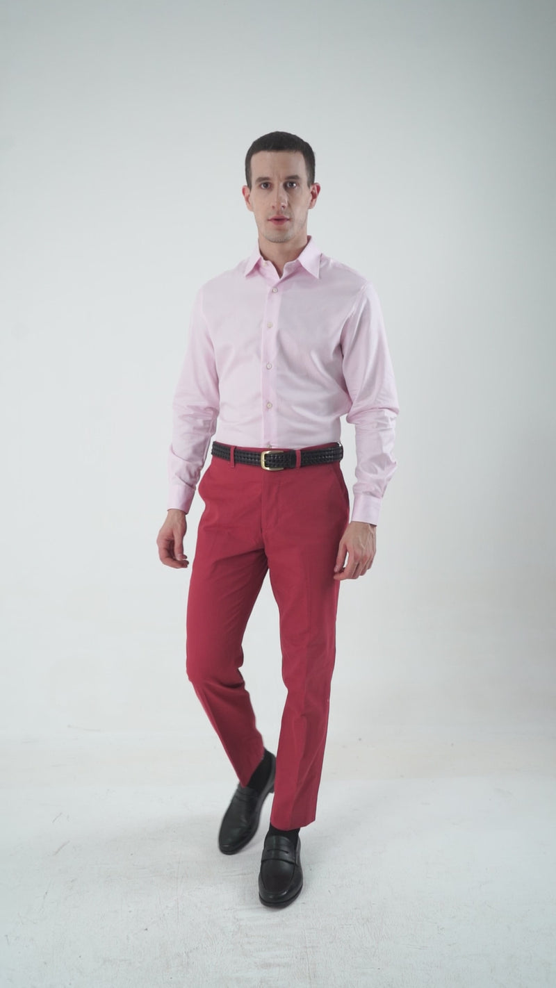 Pale Pink Twill Shirt