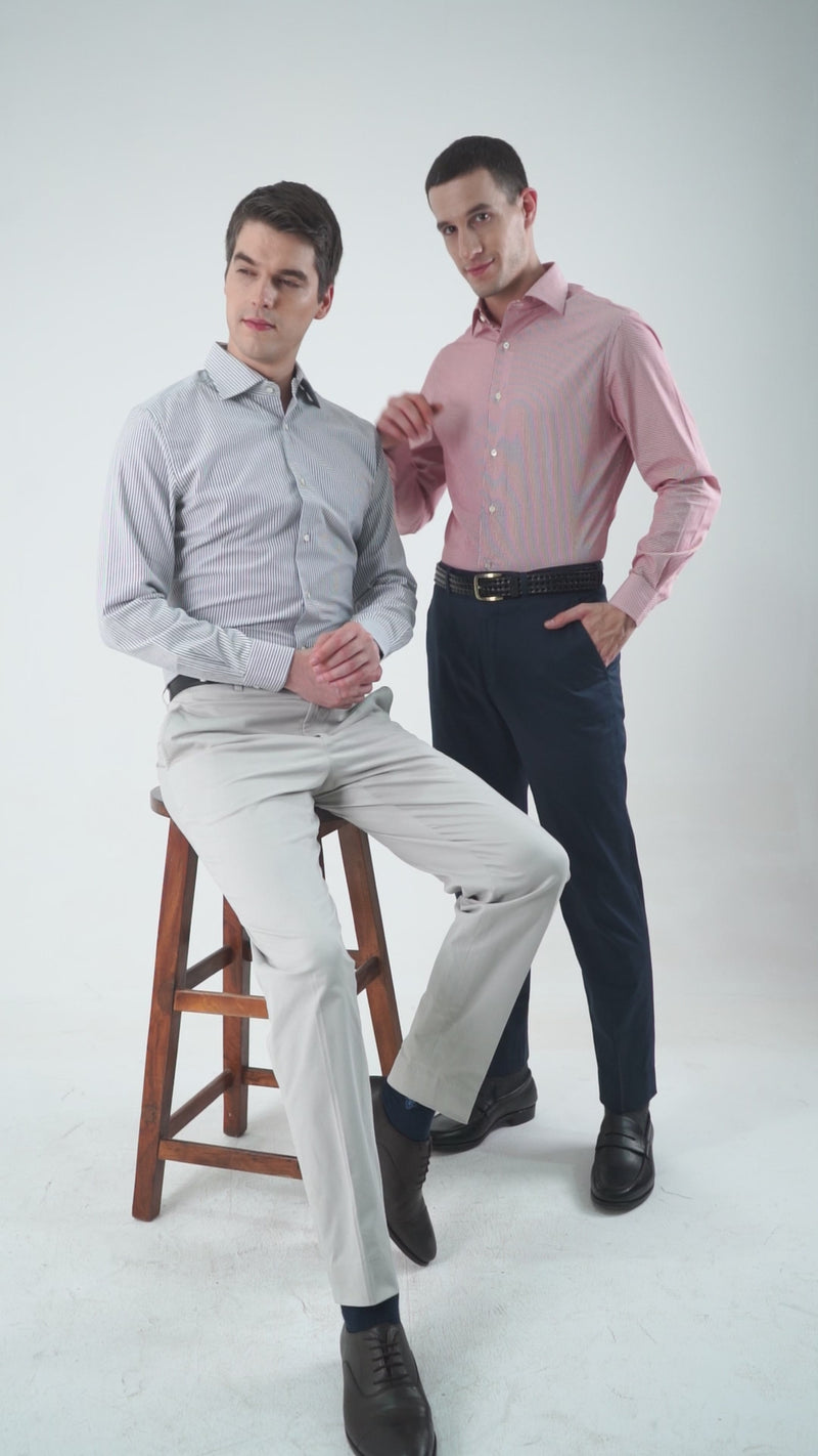 Monti Red Dress Stripes Ice Shirt