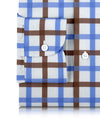 Monti Brown Blue Windowpane Tattersall