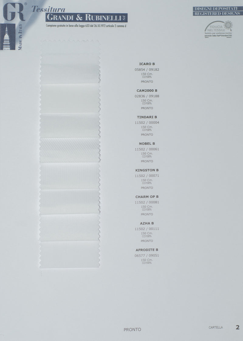 Grandi & Rubinelli White Poplin 140/2