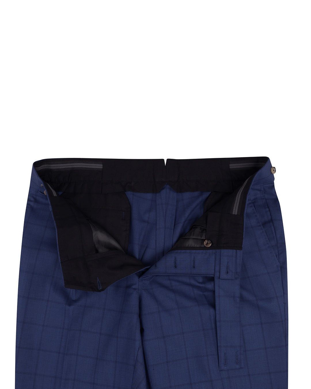 Drago: Super 160s Royal Blue Checks - 4